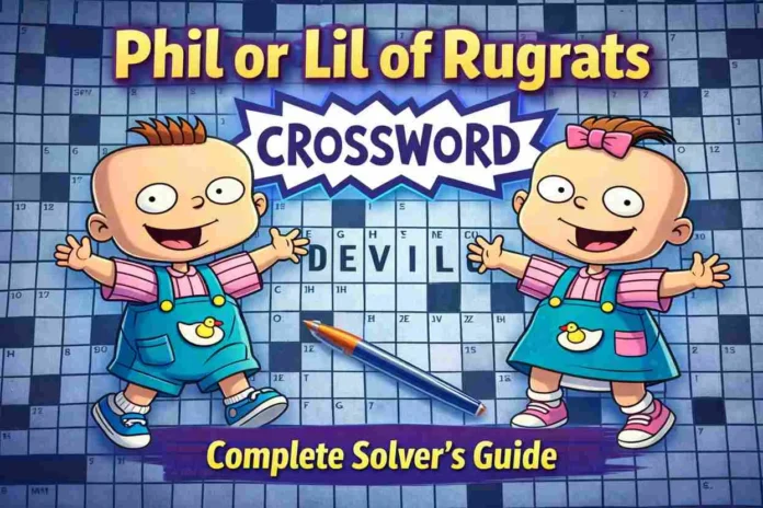 phil or lil of rugrats crossword